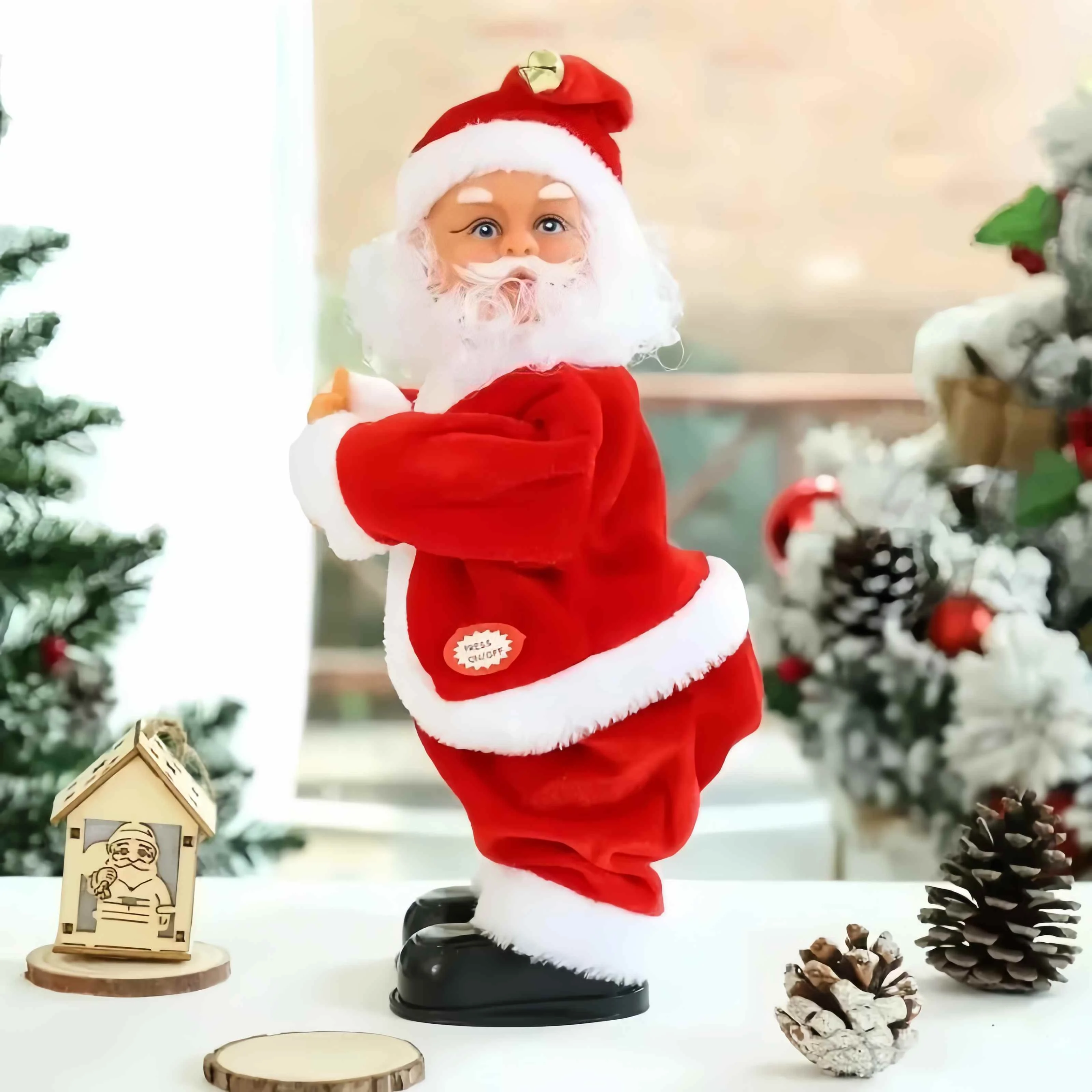 Twerking Santa Claus, Booty Shaking Walking Circle Santa Claus Singing and Dancing Christmas Toys